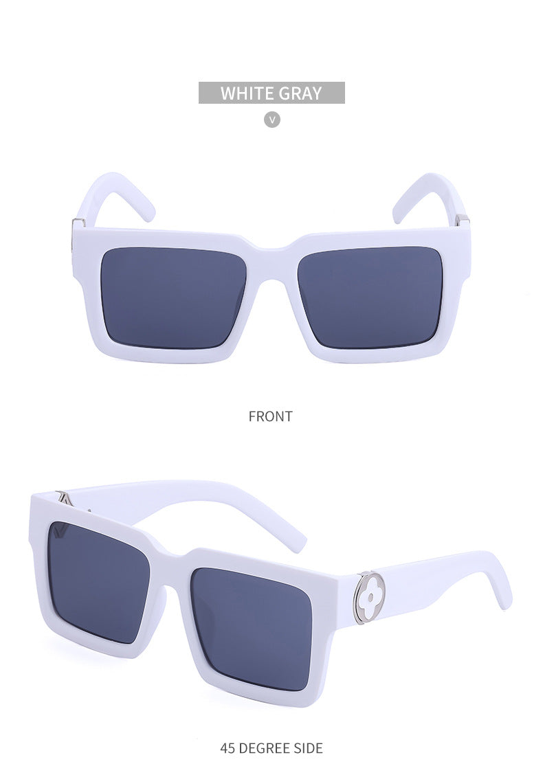 20252024 New Rich Man Sunglasses Men Trendy High-end Square Frame Sunglasses Men Glasses sunglass