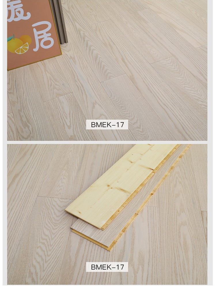 1.9North American Oak AB3.0mm Pure Three-Layer Solid Wood Composite Flooring, Floor Heating, Moisture-Proof, Locking Three-Layer Flooring