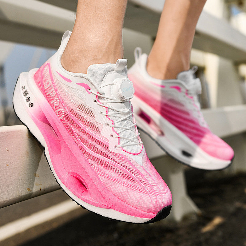 Red Rabbit9PRO Summer Breathable Jacquard Lightweight Sports Shoes with Rotating Buckle Casual Shoes Popcorn Carbon Plate Hollow Running Shoes