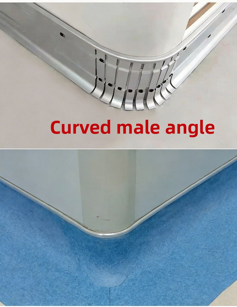 Aluminum alloy skirting board, floor edge trim strip for hospitals, hotels, and schools, thickened and wear-resistant aluminum alloy wall panel
