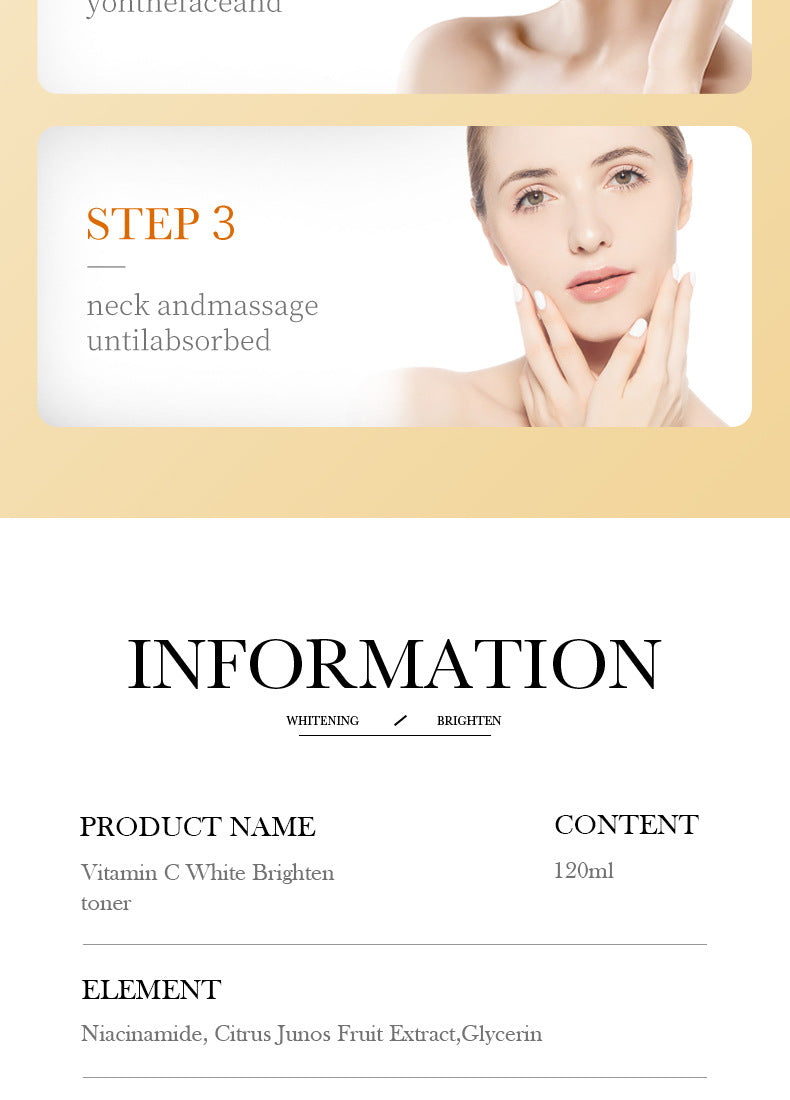 All English Vitamins C Whitening Skin Care Set BIOAOUA Cleansing and Moisturizing Five-Piece Set  Wholesale