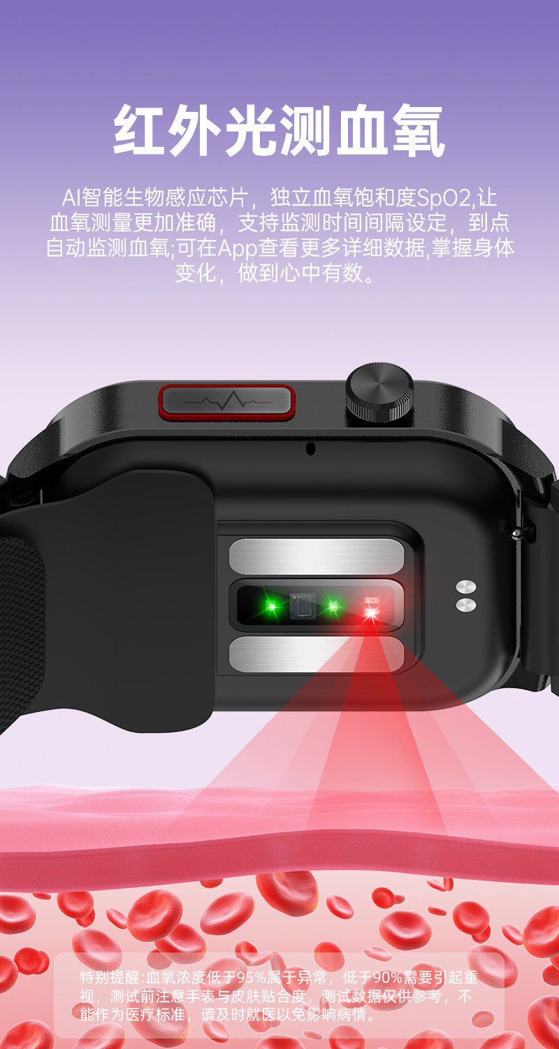 P300pro Air Pump Type Blood Pressure Smart Health Watch ECG Blood Sugar Monitoring Air Pump Blood Pressure Smart Watch