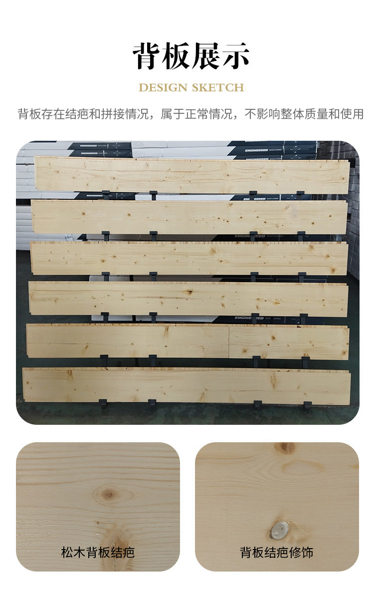 Pure Three-Layer Solid Wood Flooring European Oak Sawtooth Texture Scar Modification Antique Warm Flooring
