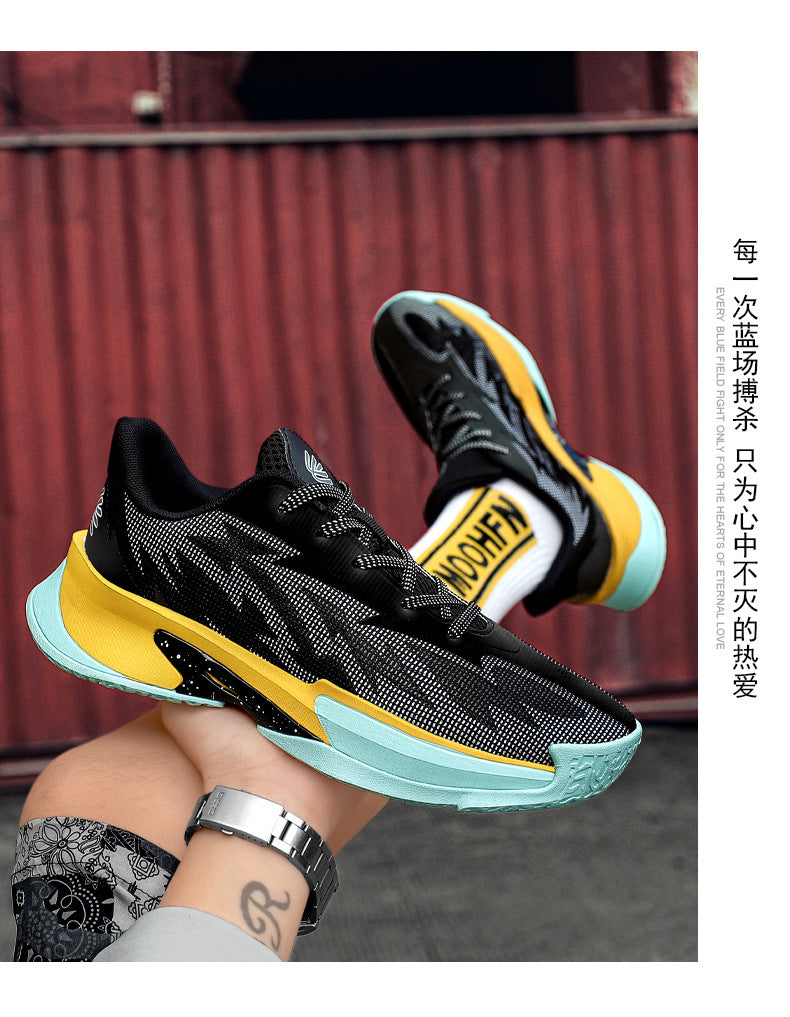 Basketball Shoes New Mesh Breathable Anti-Slip Practical Cushioning Rebound Sneakers Fashion Trend Lightweight Sports Shoes