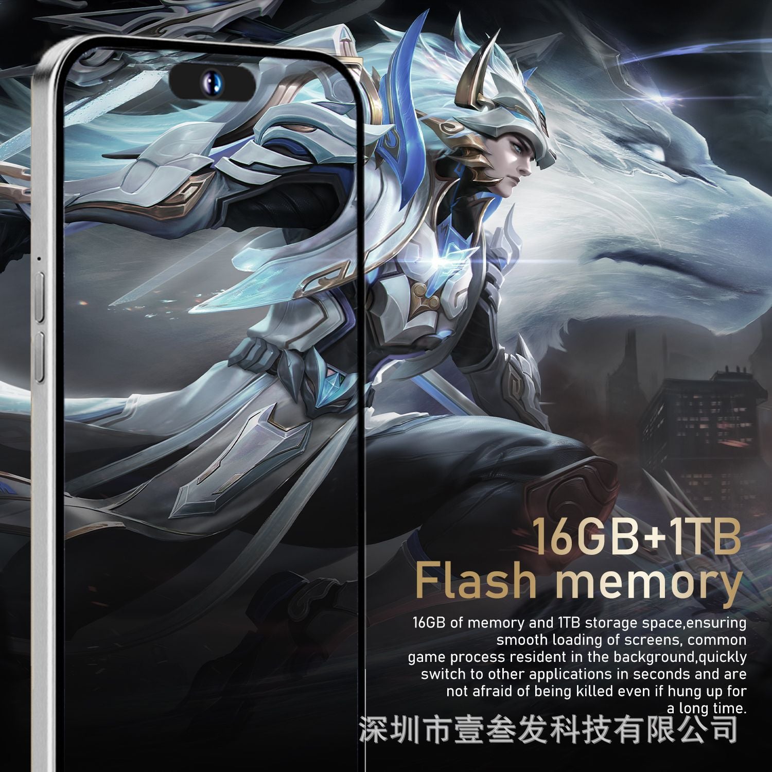 16G+1TB New i14promax Smartphone5G High-end7.0Inch Large Screen Android Source Factory