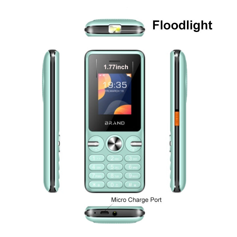 5091GSM 2G Dual Card Straight Student Old Button Phone with Ultra-Long Standby with Camera