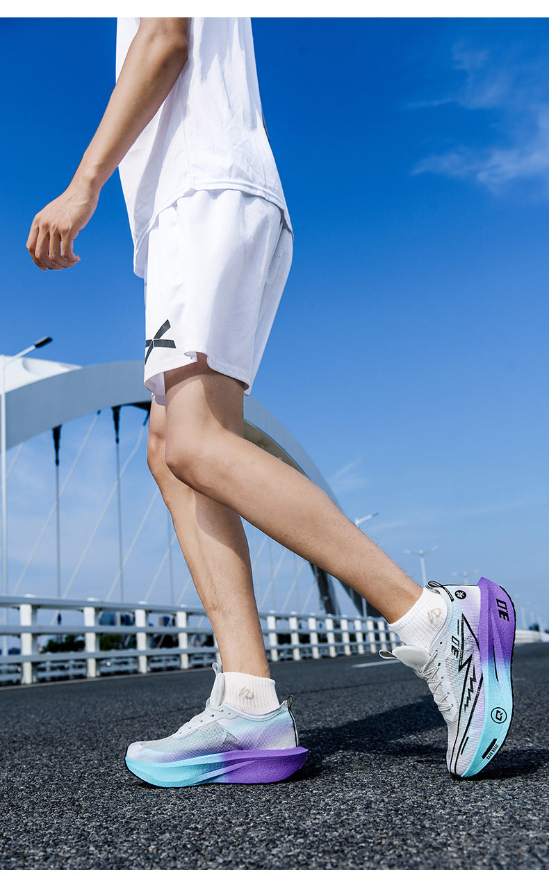 Summer New Hollow Breathable Lightweight Casual Sports Shoes with Super Soft Sole Carbon Plate Cushioning and Rebound for Fitness and Running