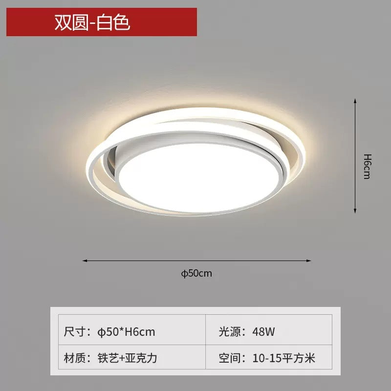 Ceiling Light Full Spectrum Living Room Light Modern Simple Large Light Hall Main Light White Ultra-thin Rectangular Zhongshan Lighting Fixture