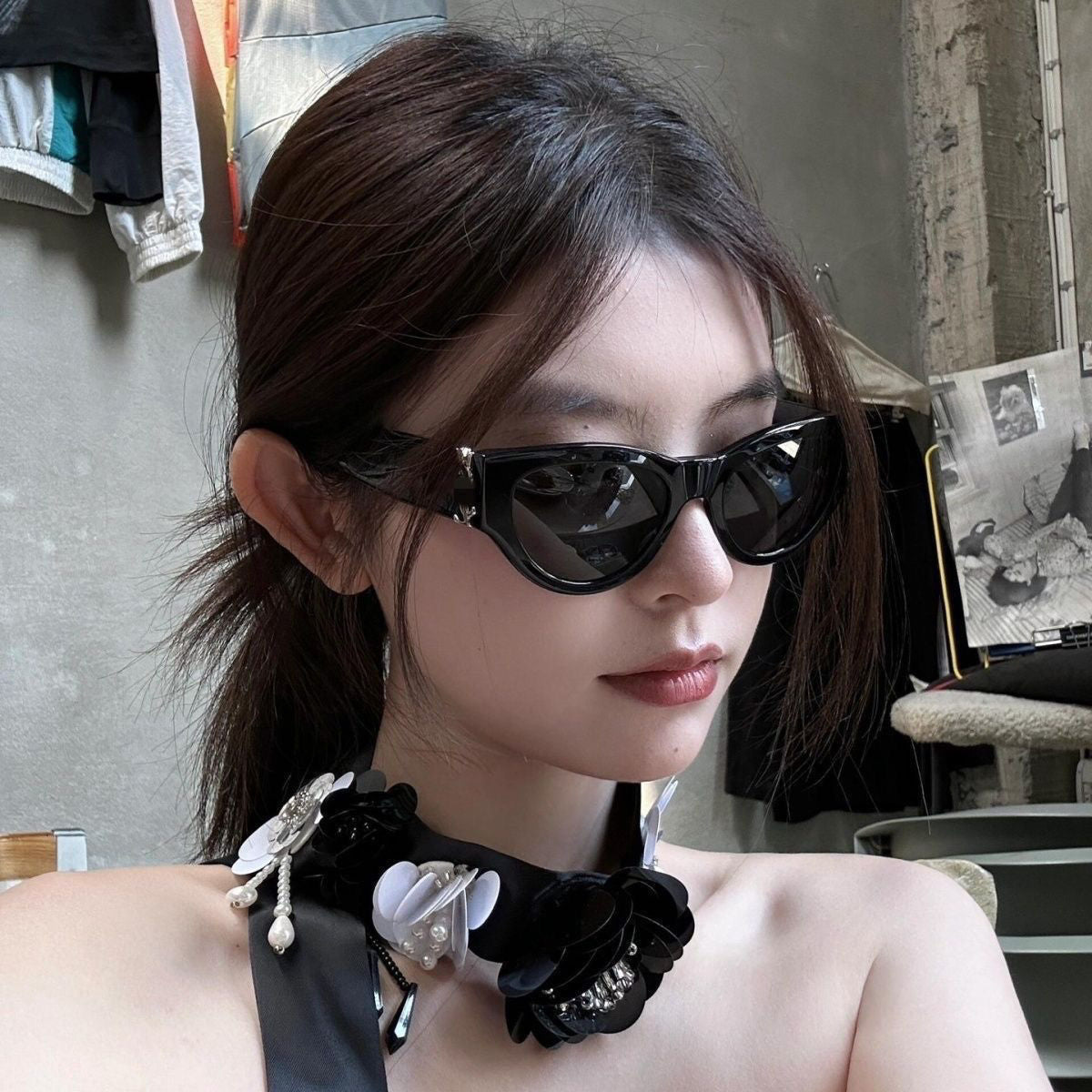Latest YS Cat Eye Yangshulin Luxury Brand Men's and Women's Sunglasses High-Quality Gradient Color Hot-Selling Sunglasses