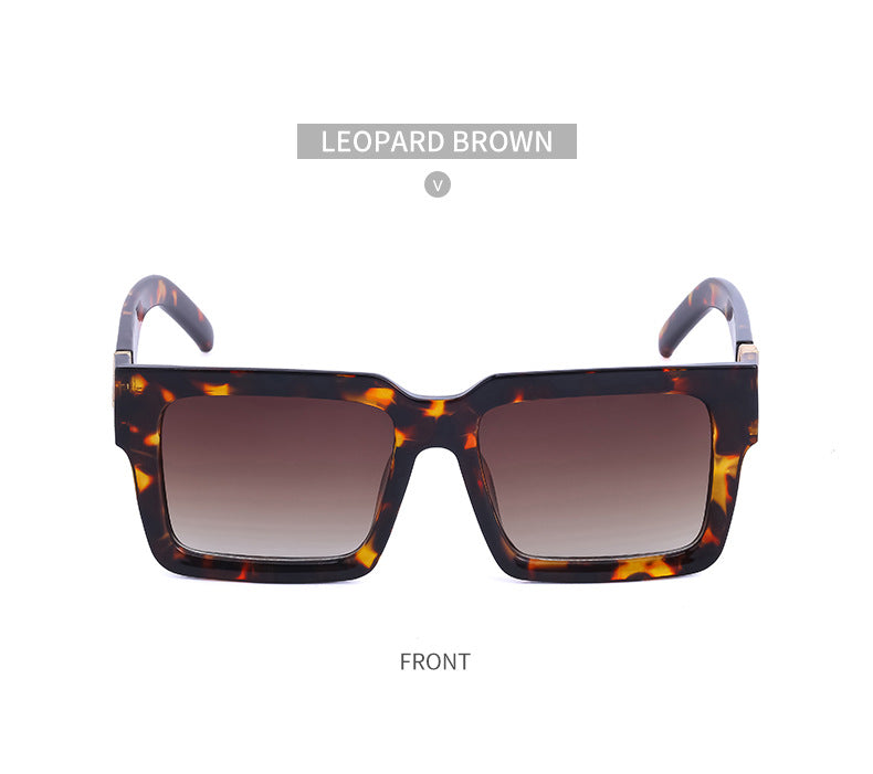 20252024 New Rich Man Sunglasses Men Trendy High-end Square Frame Sunglasses Men Glasses sunglass