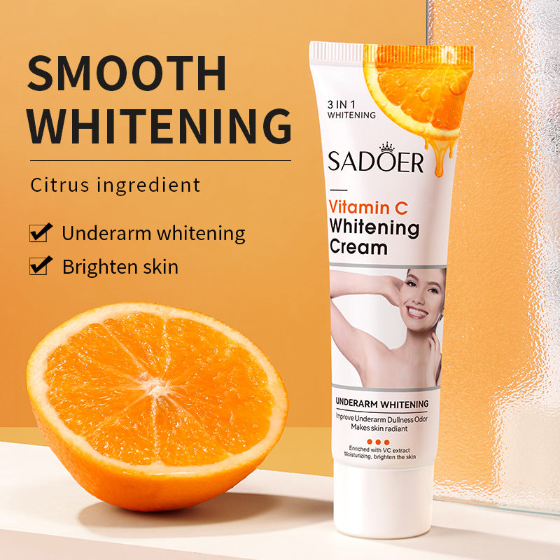 Full English VC Armpit Whitening Cream SADOER Dimension C Even Skin Tone Body Cream  Foreign Trade Wholesale