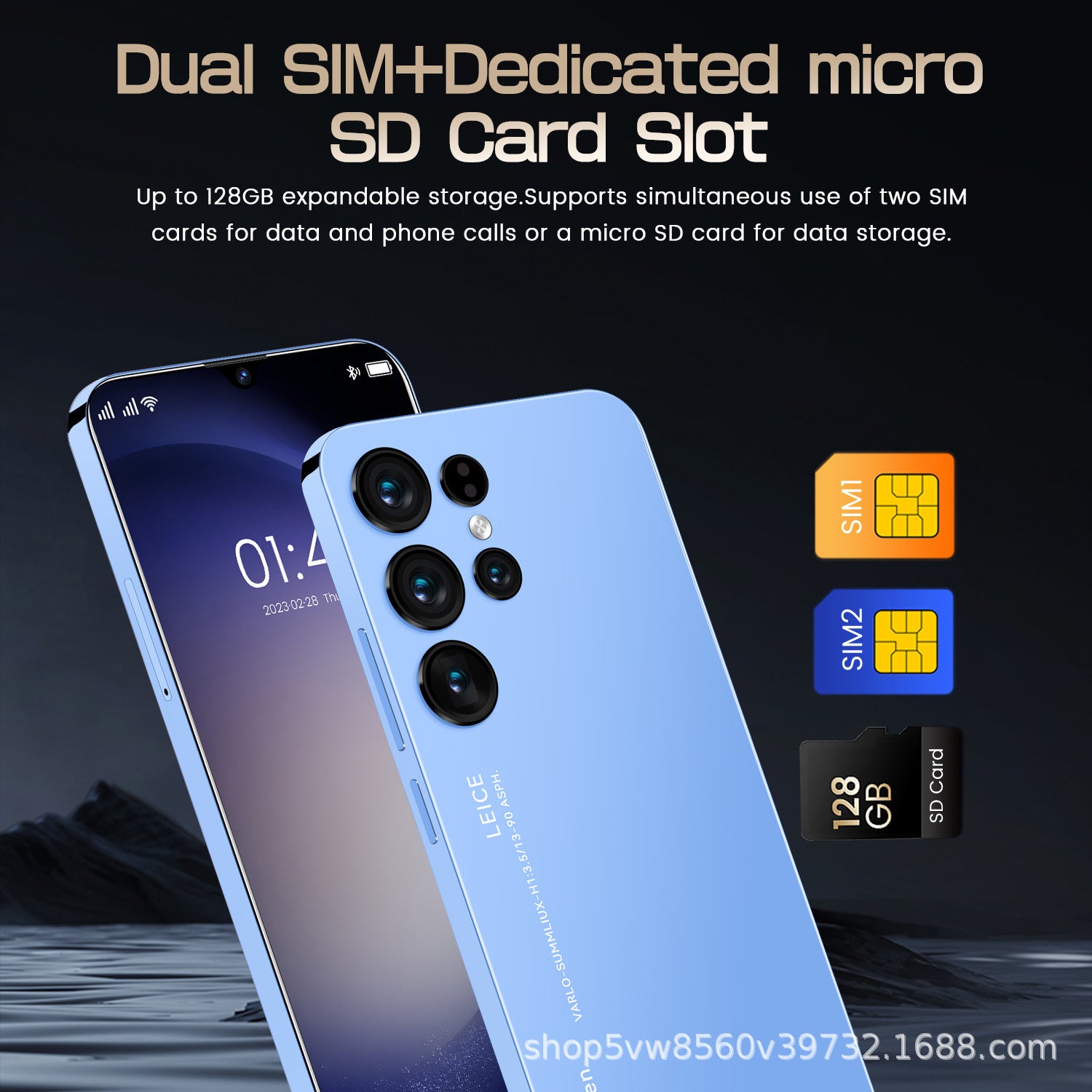 2025New Product S23Ultra+Hot-Selling Mobile Phone4+64G In-stock inventory7.3High Definition Large Screen Wholesale