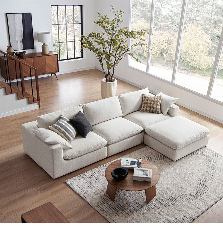 CompressionSofa Vacuum Compression Roll Pack Fabric Sofa Corduroy Living Room Sofa Cloudsofa