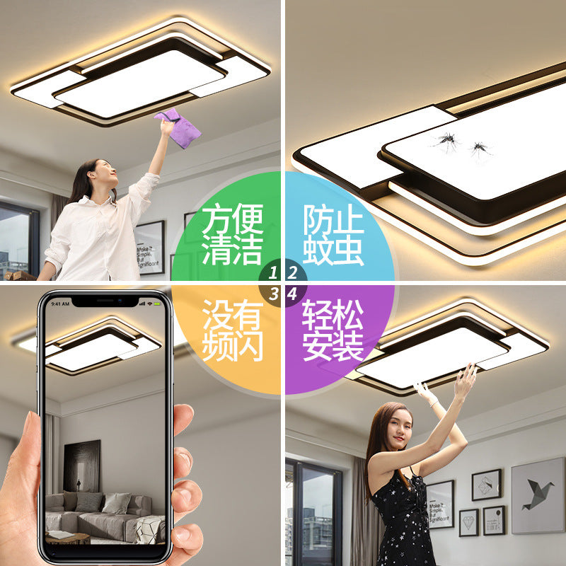 Lighting Full House Package Ceiling Light Set led Modern Minimalist Living Room Lamp Elegant Home Iron Art Master Bedroom Lamp