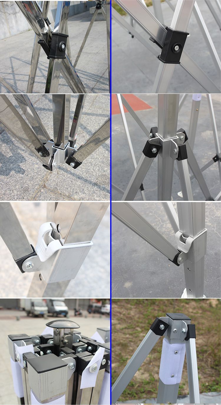 Aluminum Alloy Stainless Steel Four-Legged Four-Corner Tent Outdoor Folding Telescopic Sunshade Tent Car-Mounted Rain Shelter Stall Wholesale