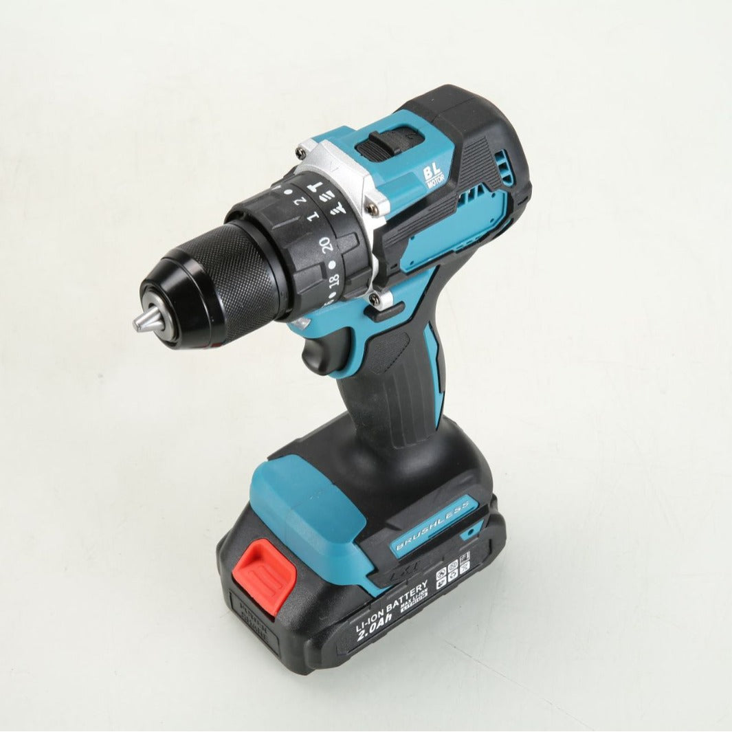 Manufacturer In-Stock Multi-Function Set Electric Drill Box Dual-Speed Impact Lithium Electric Drill Household Electric Screwdriver