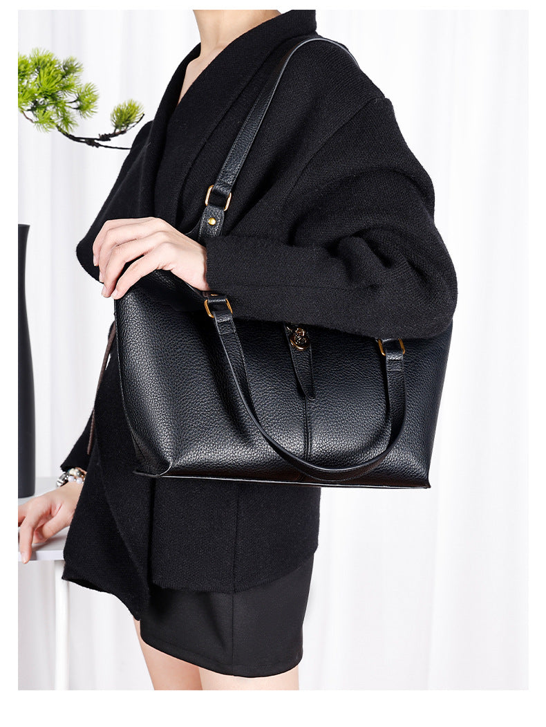 European and American Trendy High-End Single Shoulder Fashion Women's Bag Versatile Handbag Basket Bag Light Luxury Niche Commuter Crossbody Bag