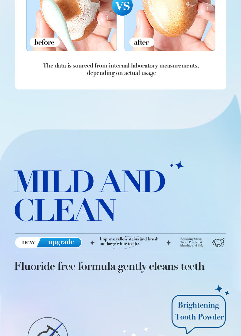 All English Tooth Powder50g SADOER Clean Tooth Stains, Care for Gums, Freshen Oral Care,  Foreign Trade Wholesale