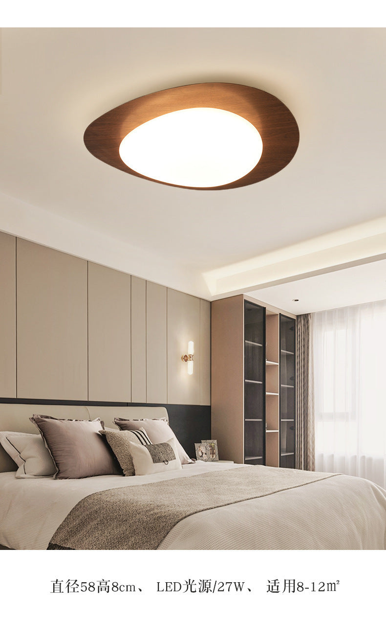 French Vintage Style Bedroom Ceiling Light Modern Simple Walnut Living Room Light Iron Art Water Transfer Printing Study Light Wholesale