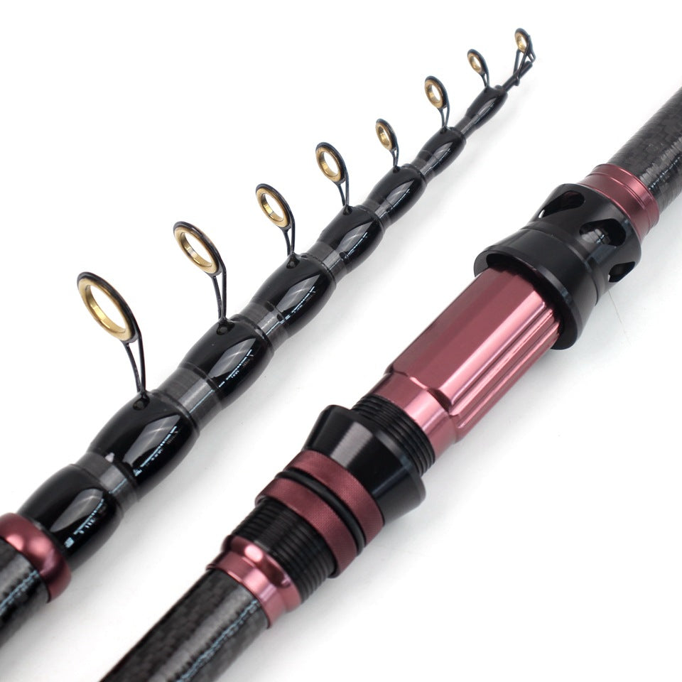 New Ultra Short Sea Rod Carbon High Quality Portable Fishing Rod Retractable Lure Casting Rod Fishing Gear Manufacturer Wholesale