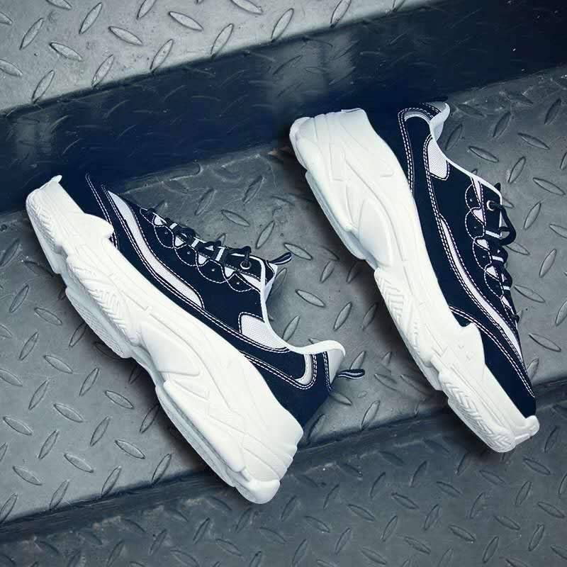 Men's Shoes Spring Summer ins Super Popular Shoes Korean Style Trendy Harajuku Style Height-Increasing Cushioned Sports Dad Shoes for Men