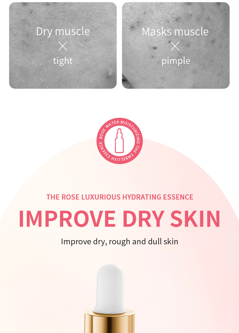 Full English Plant Essence Serum SADOER Aloe Vera Rose Chamomile Hydrating Moisturizing  Foreign Trade Wholesale