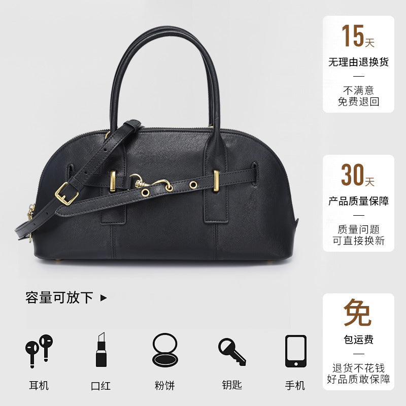 Liao Family Retro Tote Bag for Women, Large Capacity, New Trendy Fashion Women's Bag, Versatile Underarm Single Shoulder Bag, Commuting Crossbody Bag