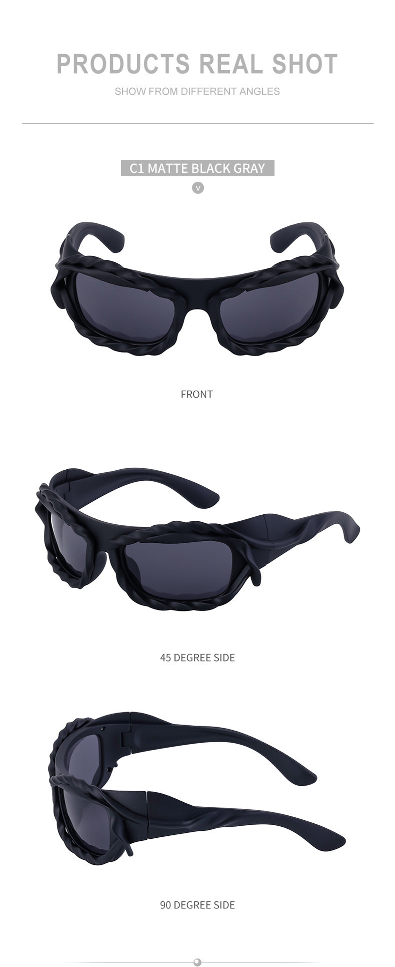 New Y2K Irregular Sunglasses for Women, Cycling Lace Sunglasses, Women's European and American Style Performance Glasses sunglasses