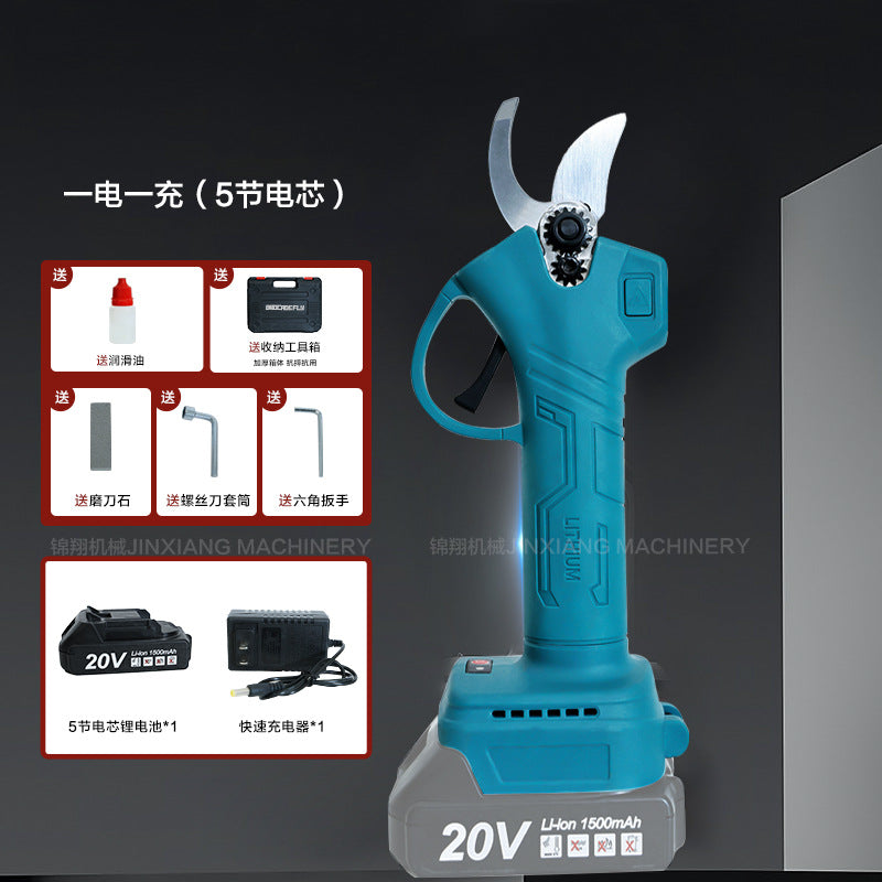 Hot selling portable home electric scissors Rechargeable Pruning Shears for Fruit Trees Lithium Battery Electric Pruner for Garden Pruning