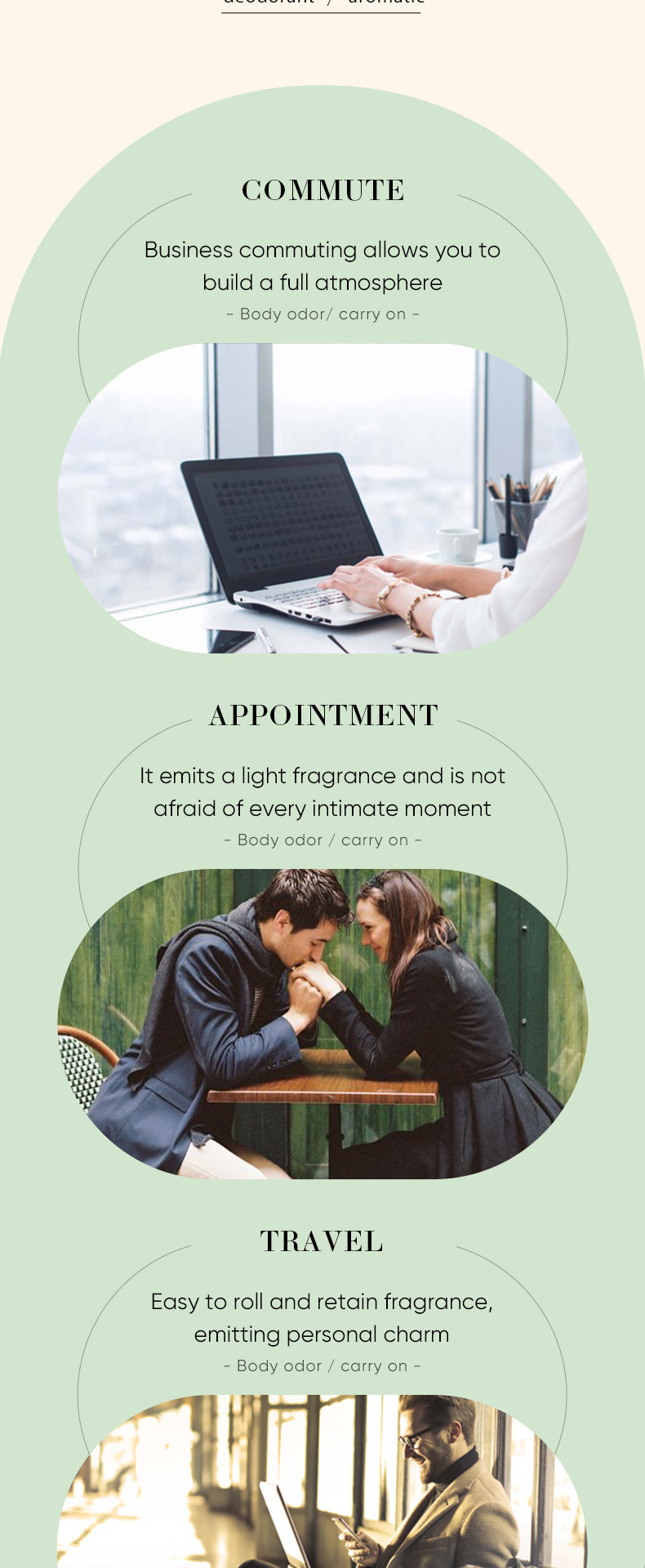 Full English Antiperspirant SADOER Lan Feng Ling Roll-On Deodorant Portable Long-Lasting Fragrance  Wholesale