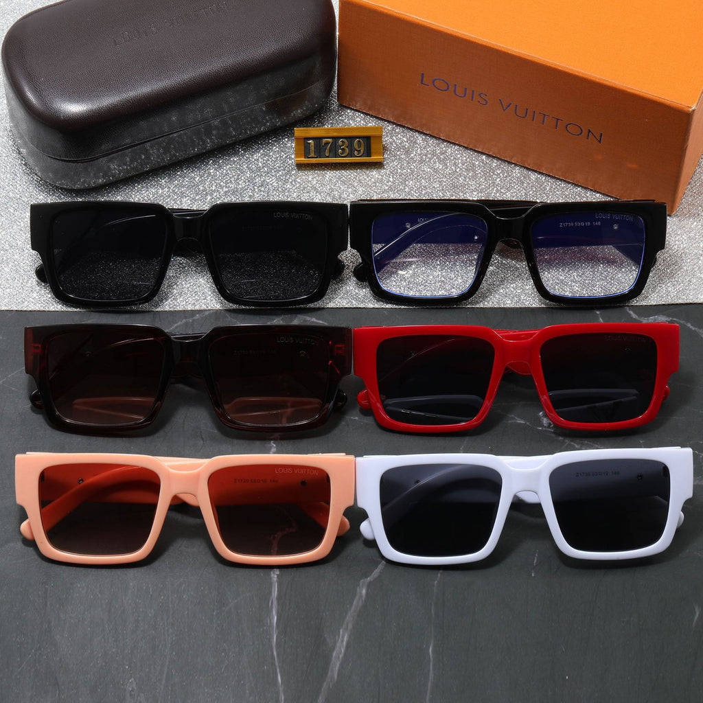 New Fashion Large Frame Square Lens Women's High-end Sunglasses European and American Trend Outdoor Sunshade Wholesale