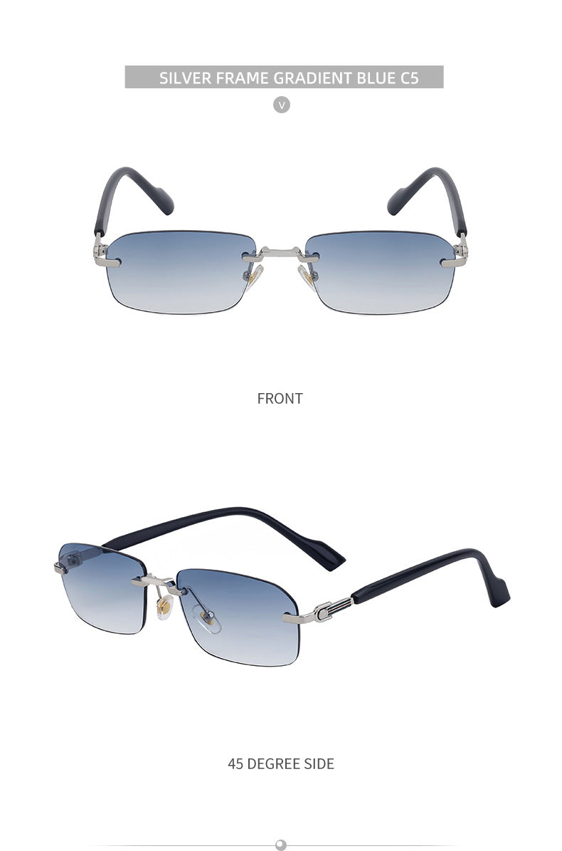 European and American new style square frame sunglasses for women INS Windproof Sunglasses for Men Driving Glasses sunglasses