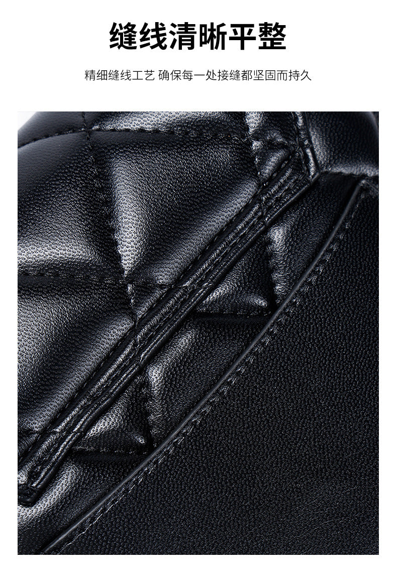 Classic Style Rhombus Chain Backpack College Style Minority Fashion Women's Bag Korean Style Western Style Tote Backpack