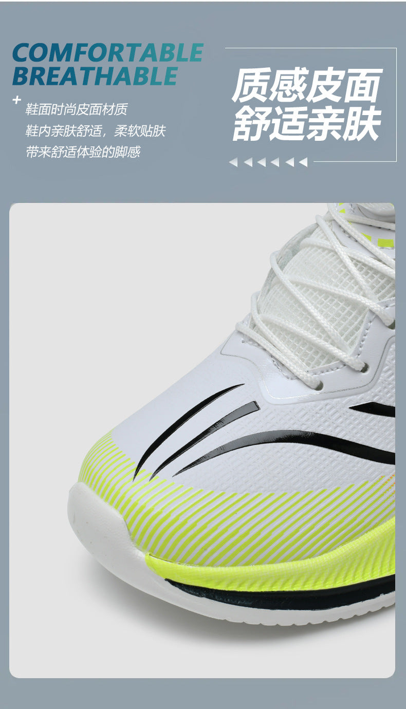 Children's shoes2025Rotating Button Leather Waterproof Boys' Running Shoes Girls' Lightweight Non-Slip Sports Shoes Trendy