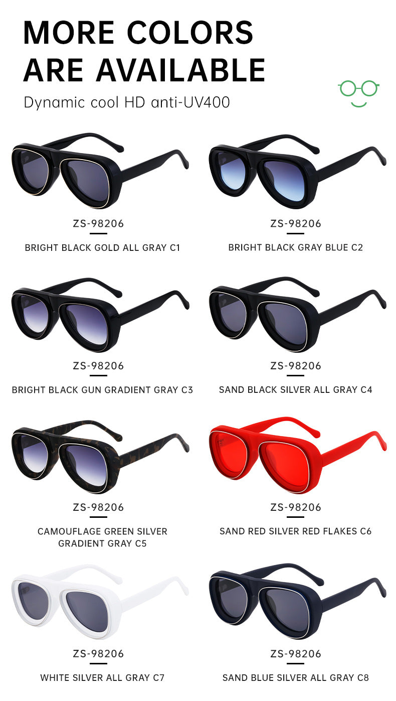 European and American Toad Sunglasses for Men, High-End Pilot Sunglasses, Men's Driving Sun Protection Glasses sunglasses