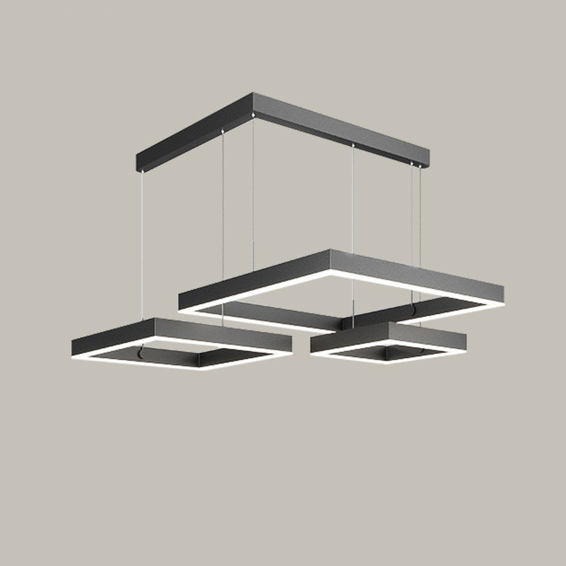 Living Room Lamp Simple and Elegant Main Lamp Modern Dining Room Lamp Home Iron Art Bedroom Lamp High-end Feel led Bar Counter Pendant Light