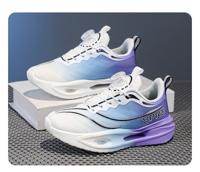 Spring and Summer Fashion Comfortable Running Shoes for Teenagers, Casual Shoes with High Elasticity and Shock Absorption, Student Marathon Training Sports Shoes