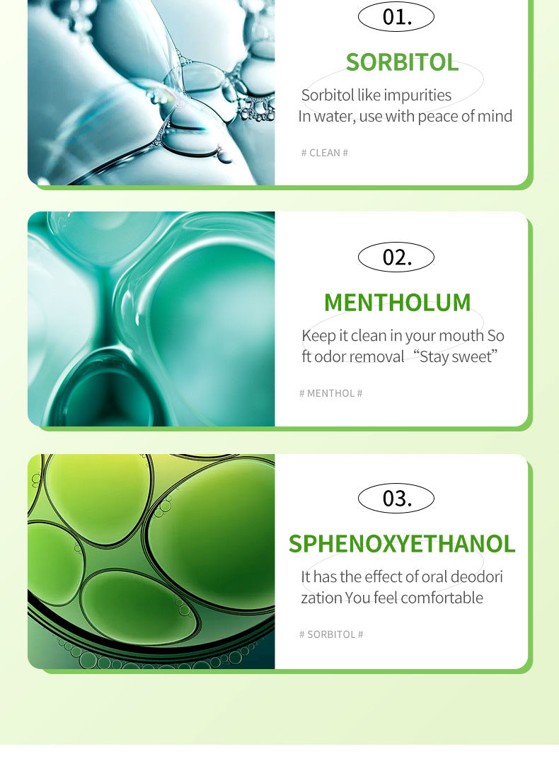 Full English Mouthwash Box Set SADOER Disposable Portable Oral Cleaning Care  Foreign Trade Wholesale