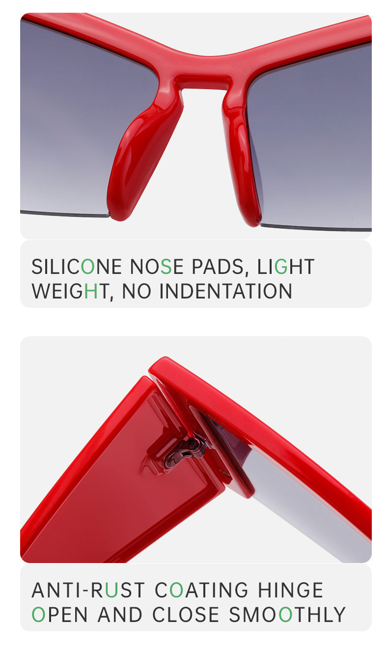 European and American Retro Large Frame Sunglasses for Women, Unique Cat Eye Sunglasses, Wholesale Glasses for Women sunglasses