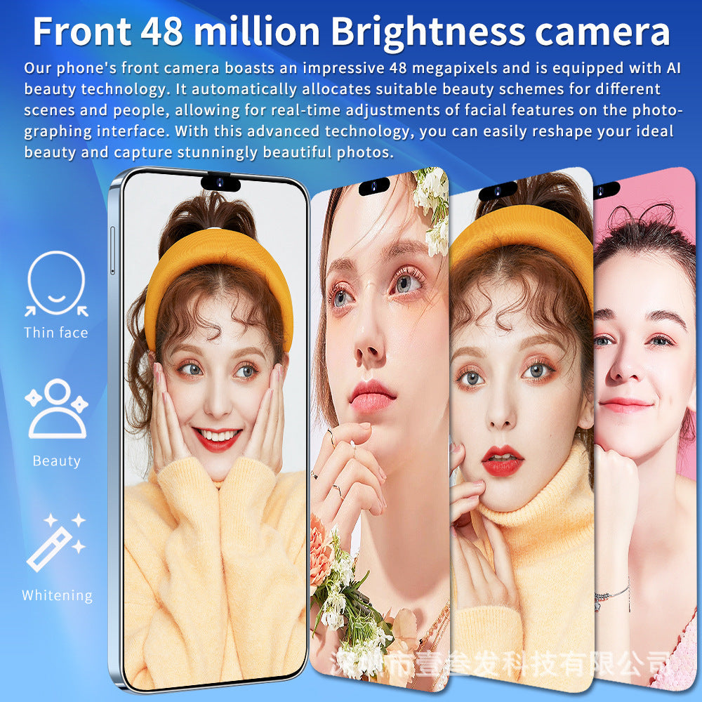 New Mobile Phone i15ProMAX2+16HD Large Screen In Stock Android Smartphones Bestsellers