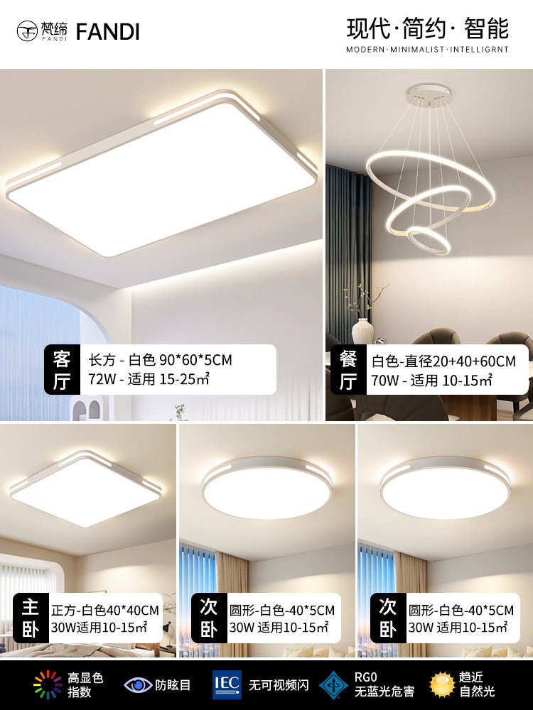 New led Living Room Ceiling Light Nordic Round Bedroom Light Simple Study Room Light Dining Room Balcony Lighting Fixture