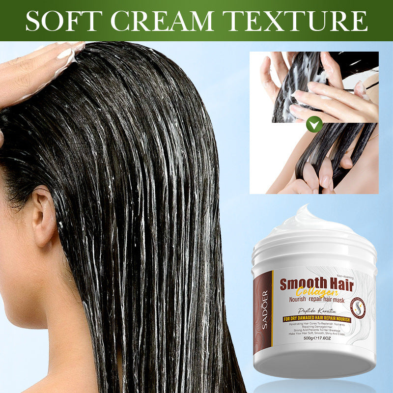 Collagen Smooth Hair Mask SADOER Nourishing and Fluffy Hair Conditioner Cross-Border Wholesale