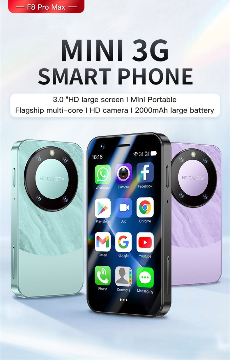 Smartphone F8 PRO MAXX Mini Student Backup Device to Combat Internet Addiction3.0Touch Screen3G Smartphone