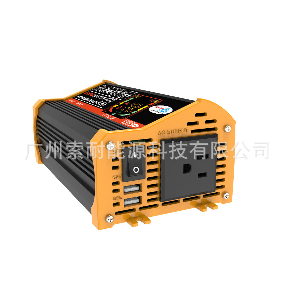 Vehicle Inverter500W 12V Turn110V 220V Smart Display car power inverter