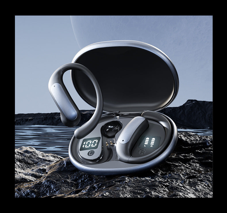 Popular M134Digital Display Ear-Hook Headphones Private Model High Appearance Long Battery Life Wireless Bluetooth Headphones