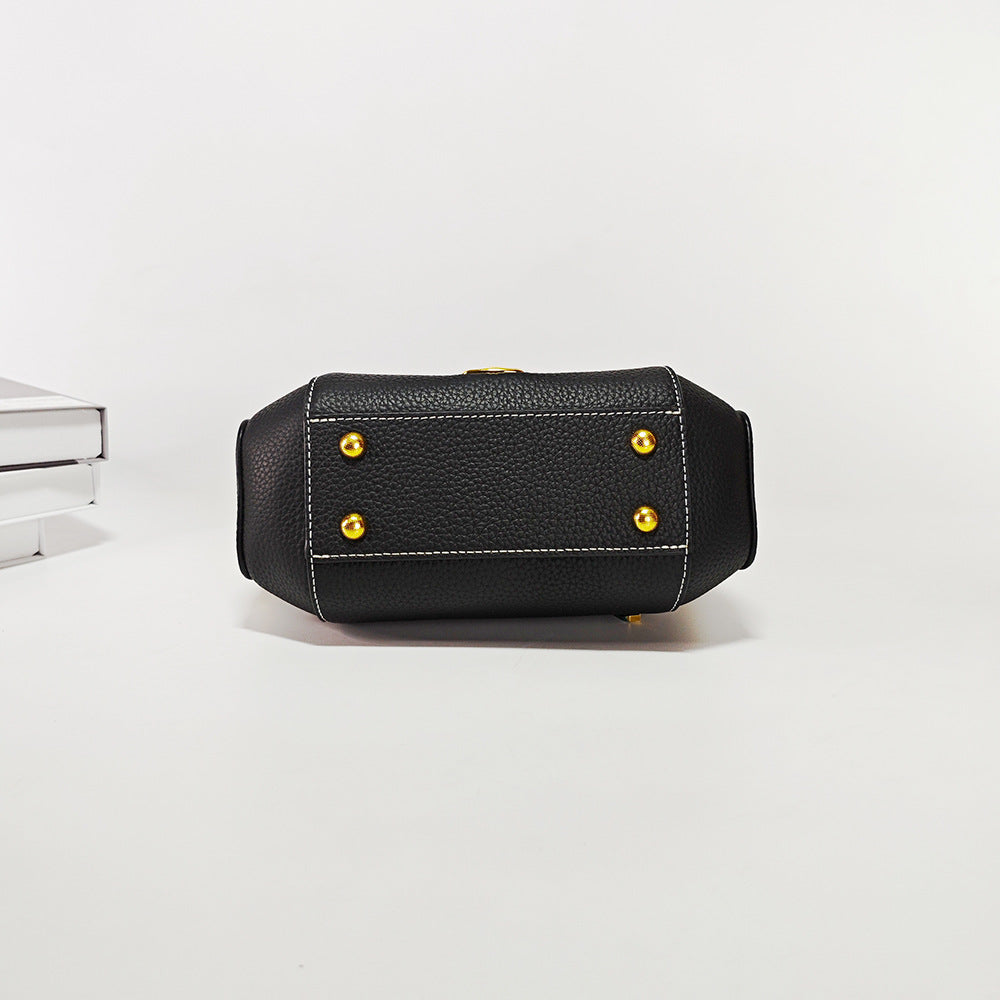 Customized Fingerprint Unlock Bag High-end Fashion Top Layer Cowhide Large Capacity Handbag Crossbody Genuine Leather Women's Bag