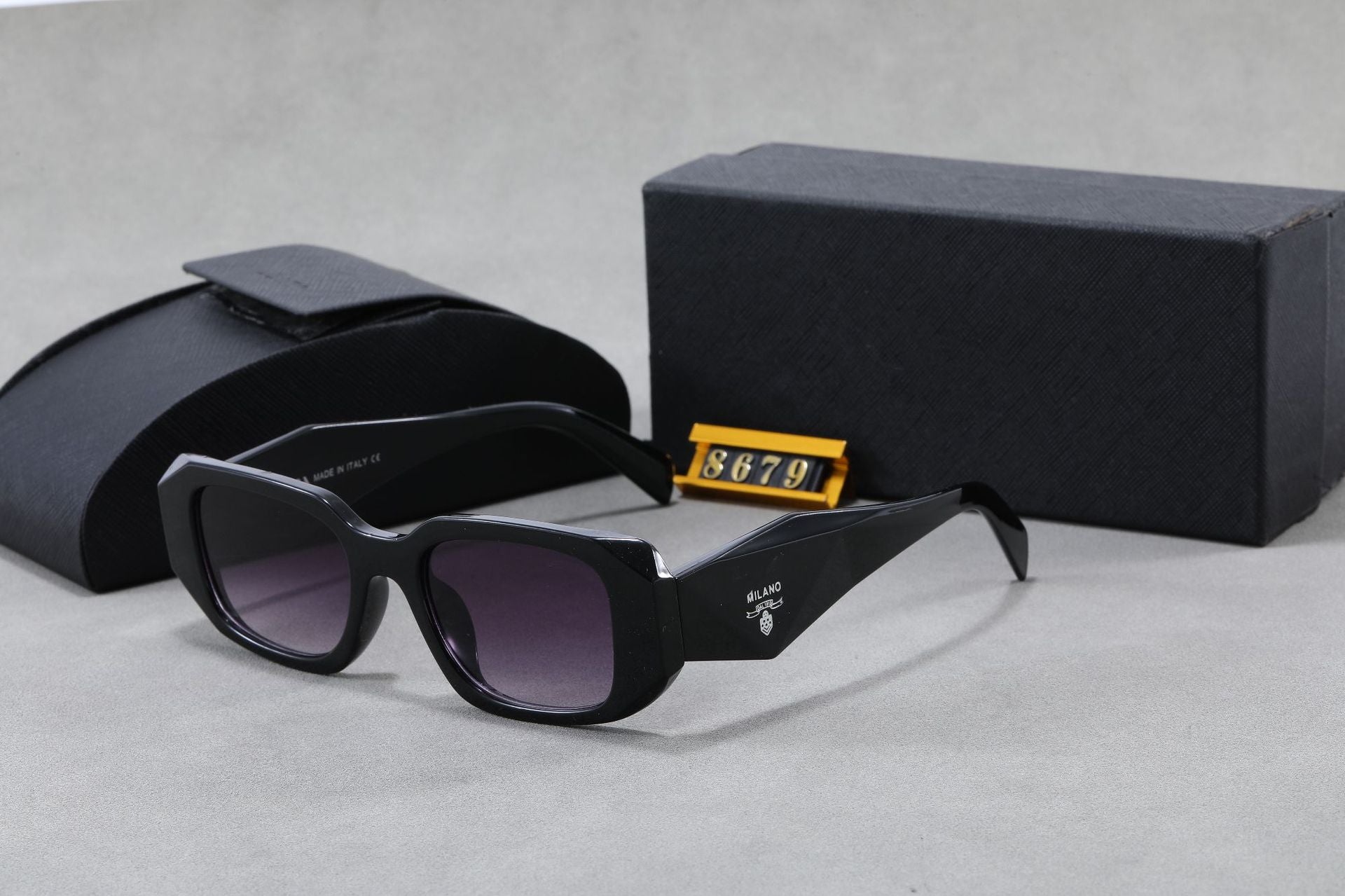 New P Home Sunglasses Europe and America ins Fashion Trade Sunglasses Cat Eye Small Frame Retro High-end Feel2660Same Style