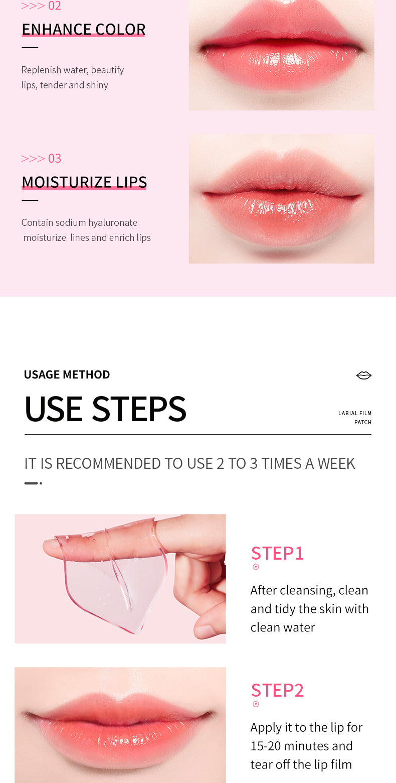 Cross-border Boxed Lip Mask8gx20slice Fruit Strawberry Moisturizing Care Moisturizing Lip Mask Foreign Trade Manufacturer Wholesale