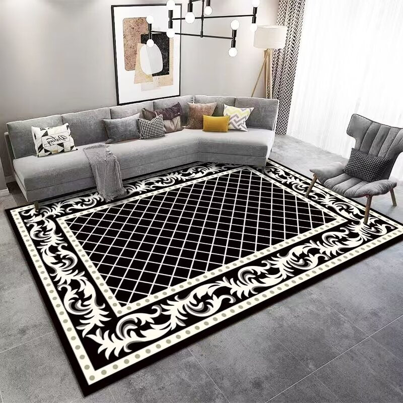 Light Luxury Living Room Carpet Sofa Coffee Table Full Carpet Home Bedroom Gray Series Dirty Resistant Mat Tapis carpet