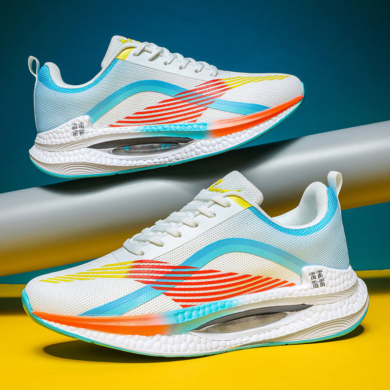 2025Spring Sports Shoes Jueying Men's Casual Mesh Breathable Cushion Rebound Lightweight Running Shoes Breathable Comfortable